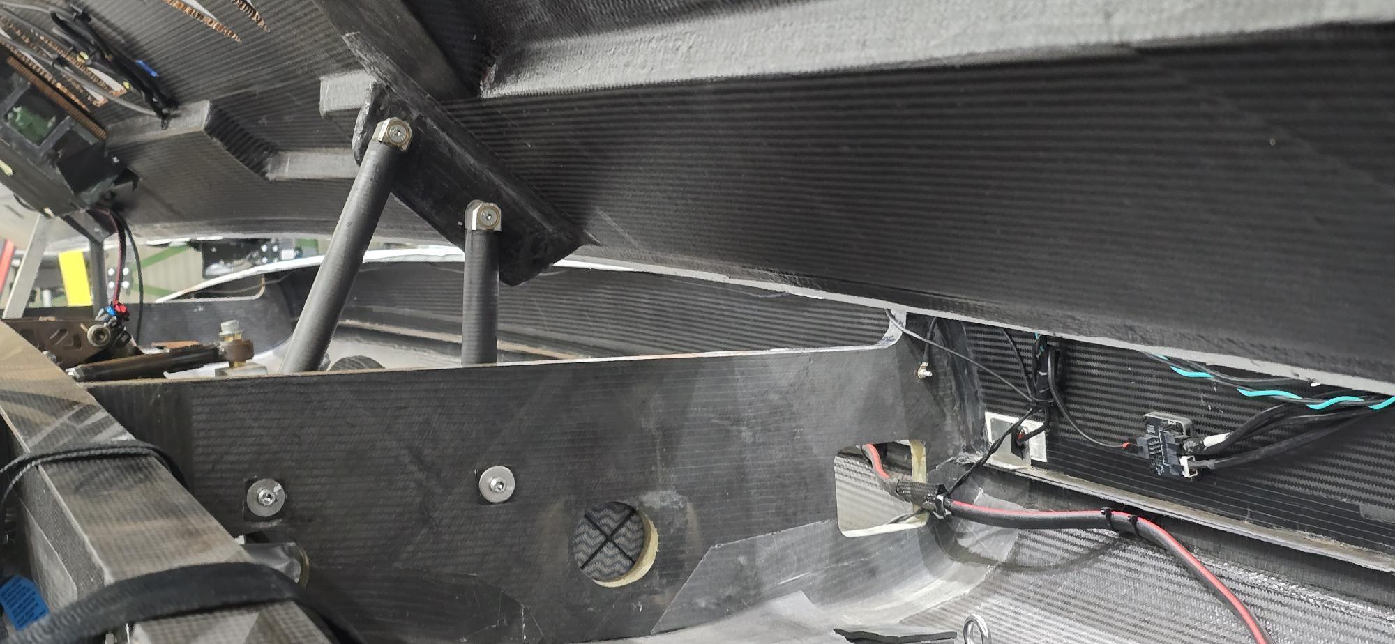 Carbon support poles and hardware